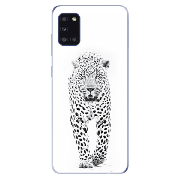 Odolné silikónové puzdro iSaprio - White Jaguar - Samsung Galaxy A31