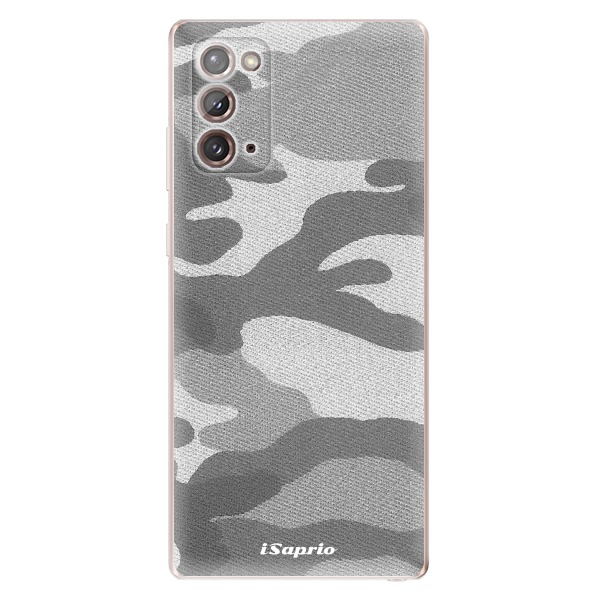 Odolné silikónové puzdro iSaprio - Gray Camuflage 02 - Samsung Galaxy Note 20