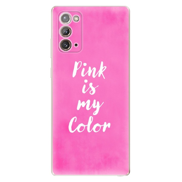 Odolné silikónové puzdro iSaprio - Pink is my color - Samsung Galaxy Note 20