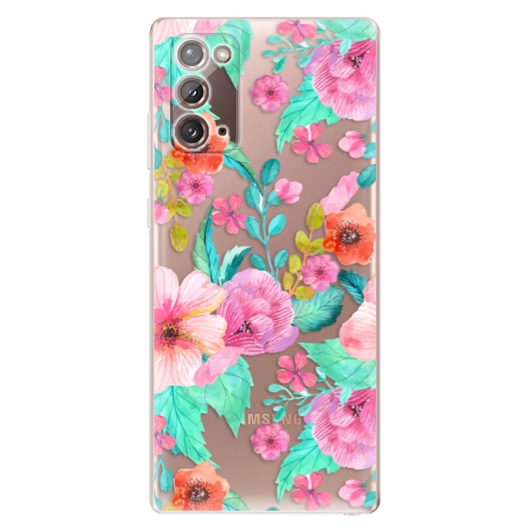 Odolné silikónové puzdro iSaprio - Flower Pattern 01 - Samsung Galaxy Note 20