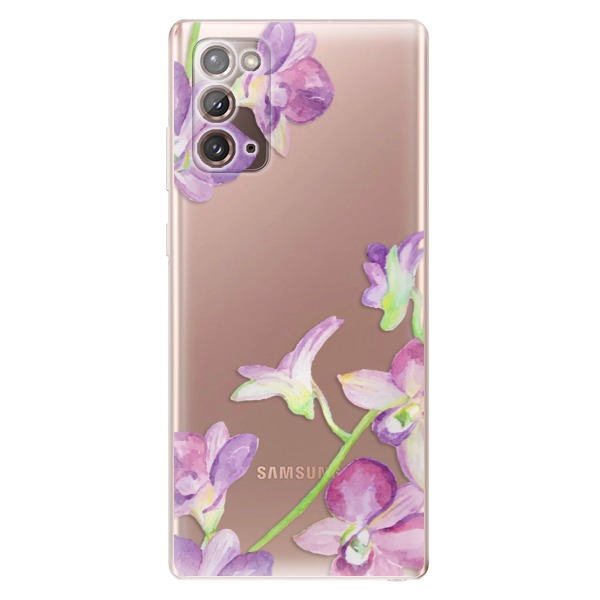 Odolné silikónové puzdro iSaprio - Purple Orchid - Samsung Galaxy Note 20