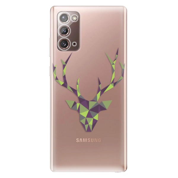 Odolné silikónové puzdro iSaprio - Deer Green - Samsung Galaxy Note 20