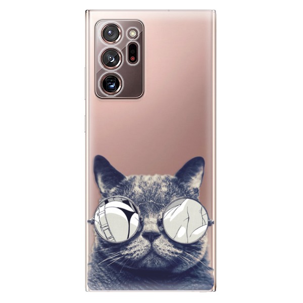 Odolné silikónové puzdro iSaprio - Crazy Cat 01 - Samsung Galaxy Note 20 Ultra