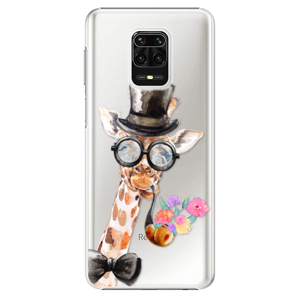 Plastové puzdro iSaprio - Sir Giraffe - Xiaomi Redmi Note 9 Pro / Note 9S