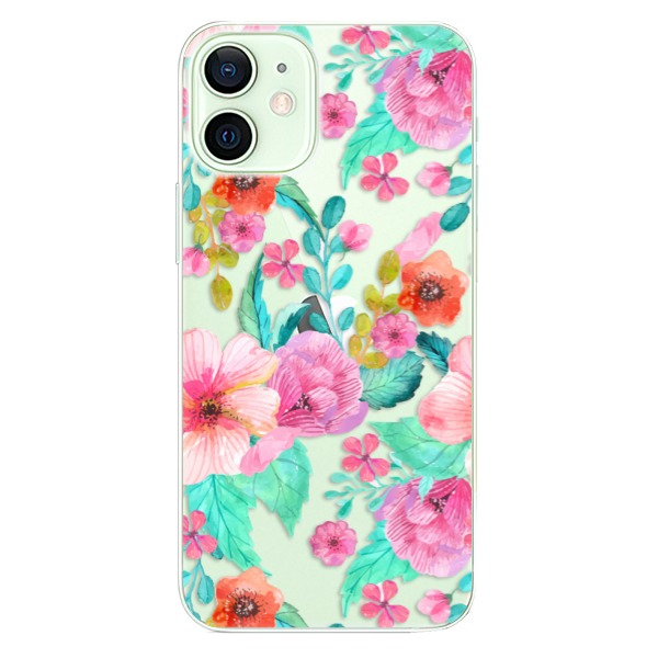 Plastové puzdro iSaprio - Flower Pattern 01 - iPhone 12 mini