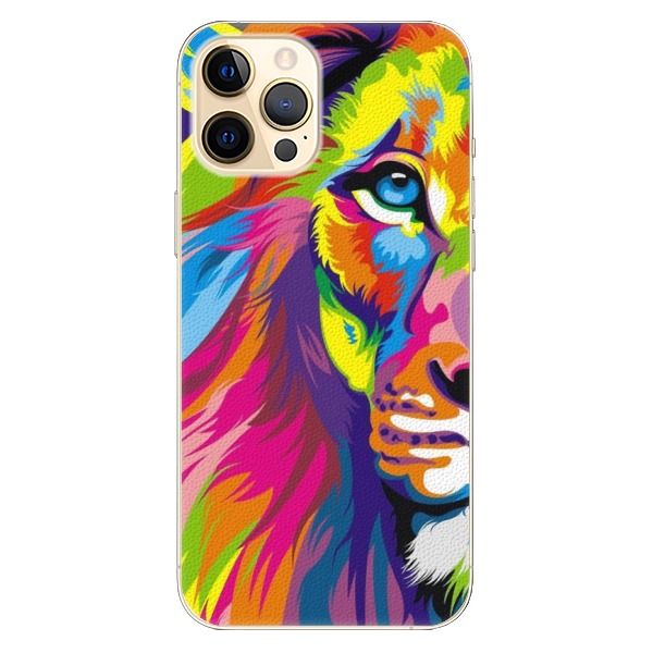 Plastové puzdro iSaprio - Rainbow Lion - iPhone 12 Pro Max