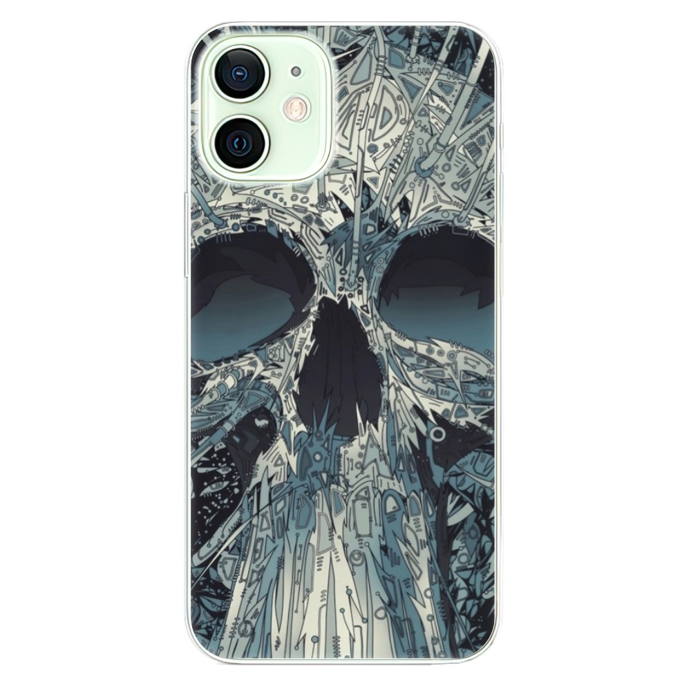 Odolné silikónové puzdro iSaprio - Abstract Skull - iPhone 12 mini