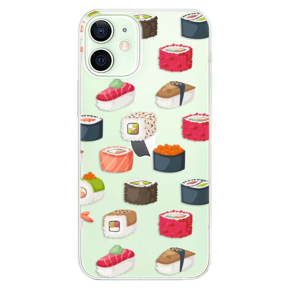 Odolné silikónové puzdro iSaprio - Sushi Pattern - iPhone 12