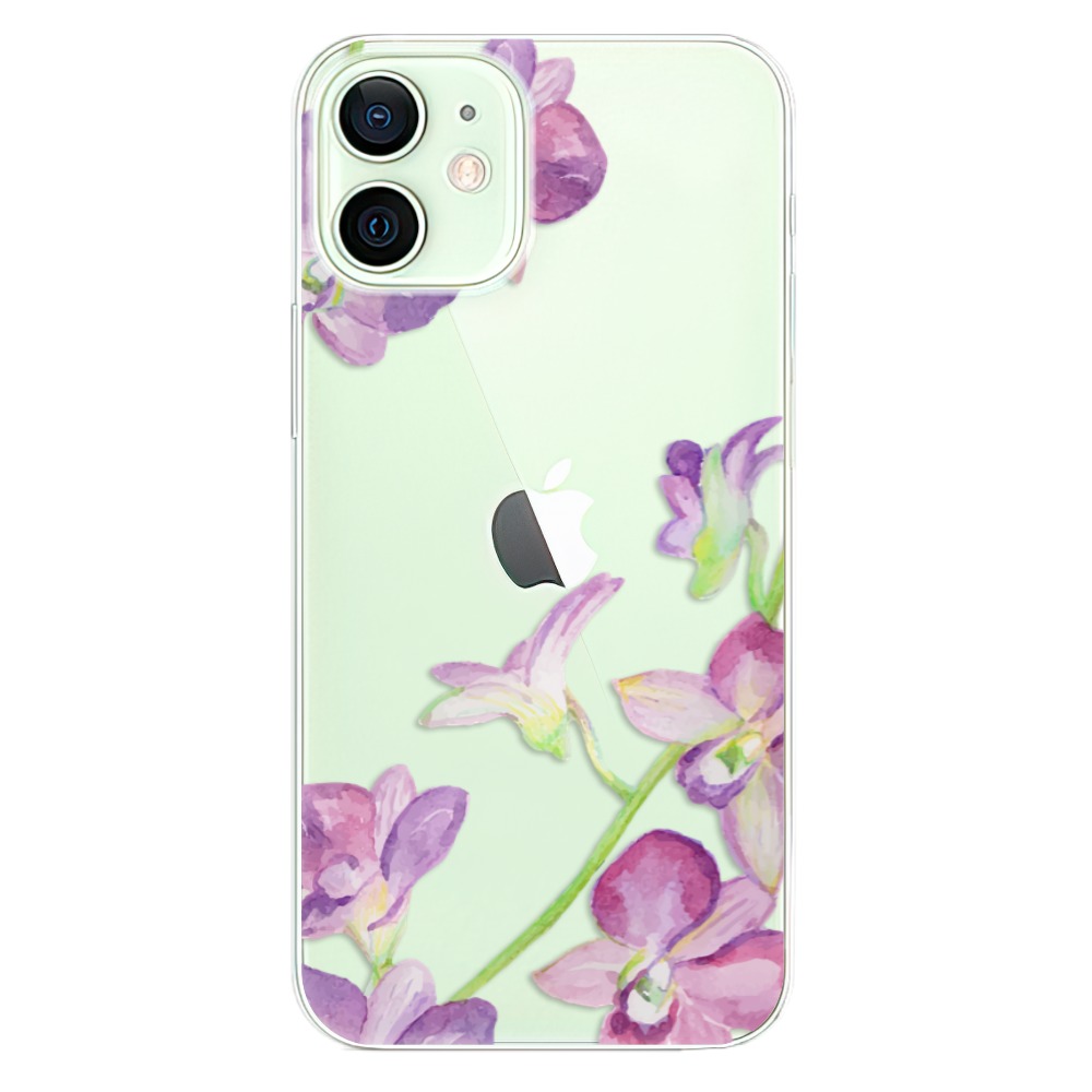 Odolné silikónové puzdro iSaprio - Purple Orchid - iPhone 12