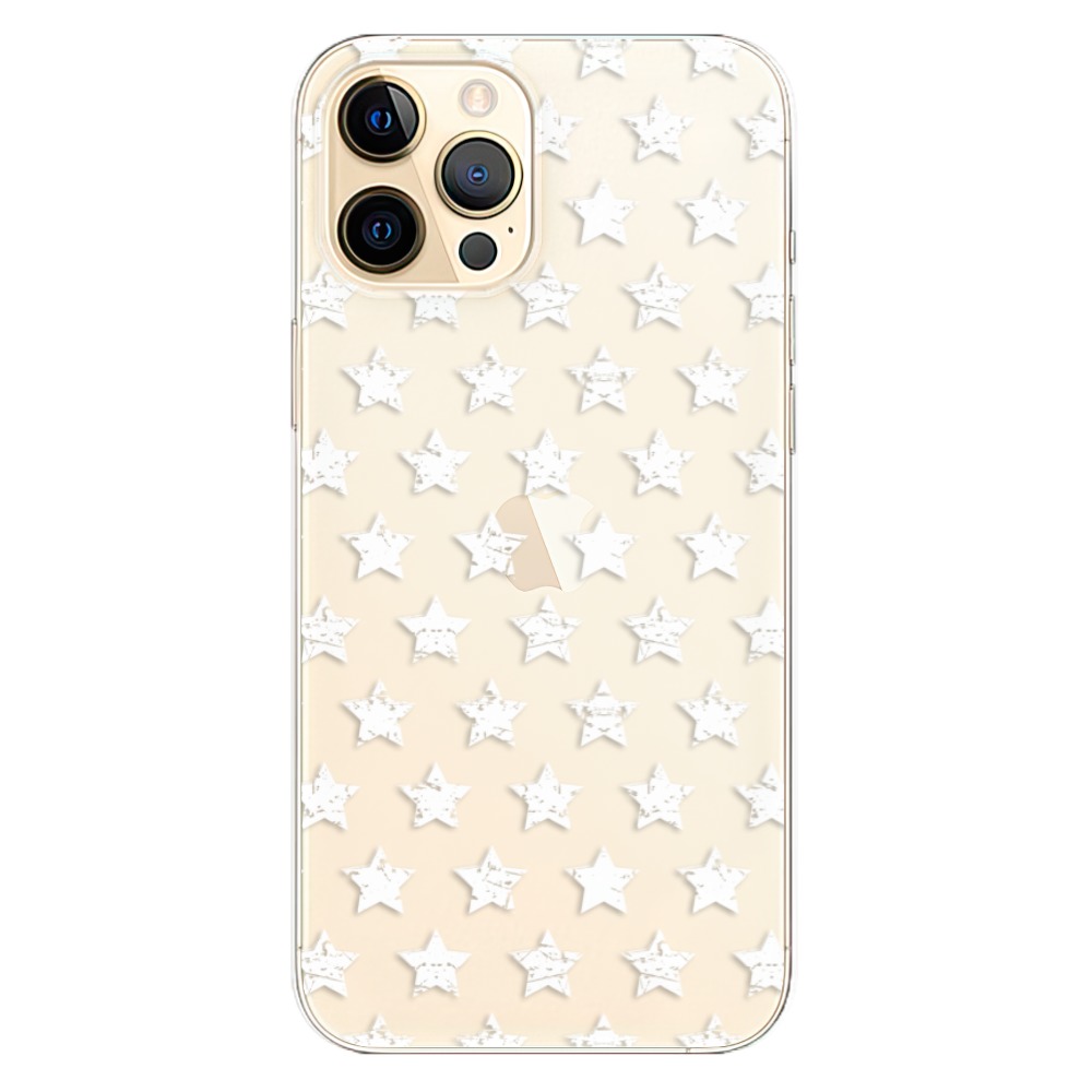 Odolné silikónové puzdro iSaprio - Stars Pattern - white - iPhone 12 Pro