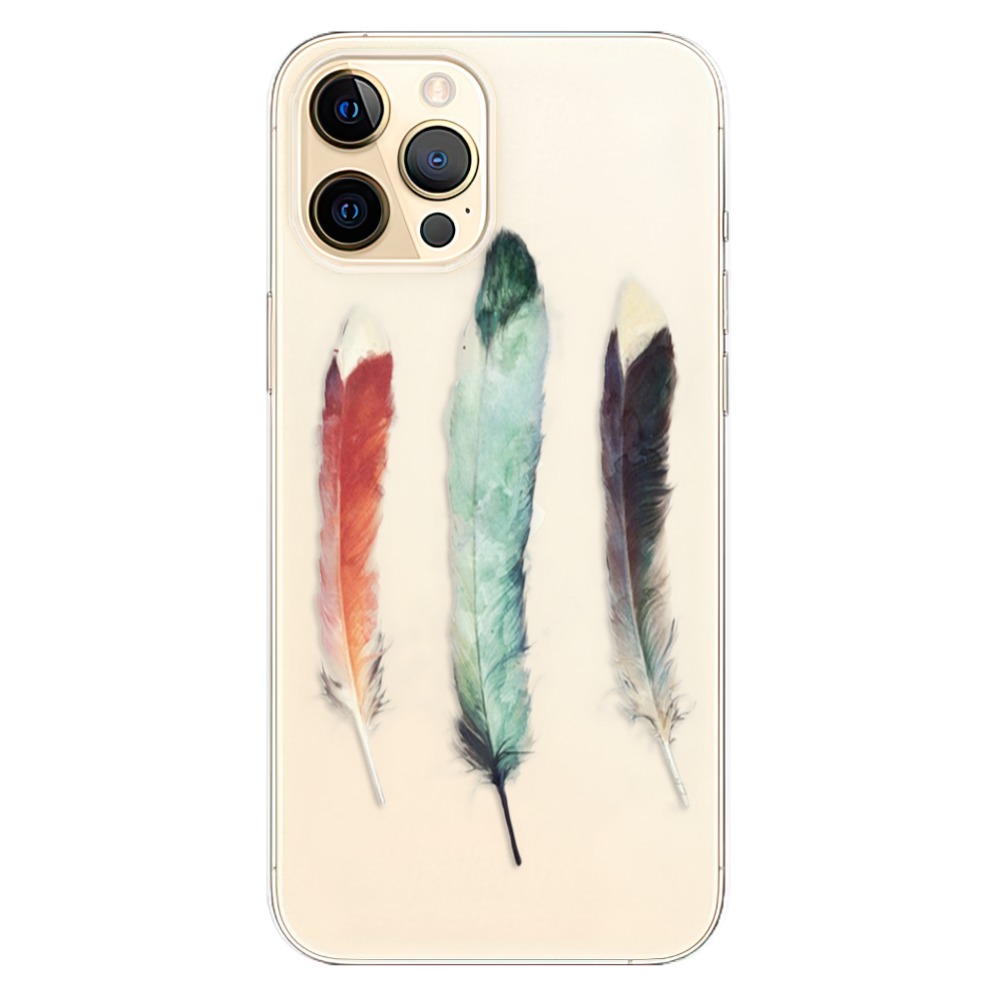 Odolné silikónové puzdro iSaprio - Three Feathers - iPhone 12 Pro Max