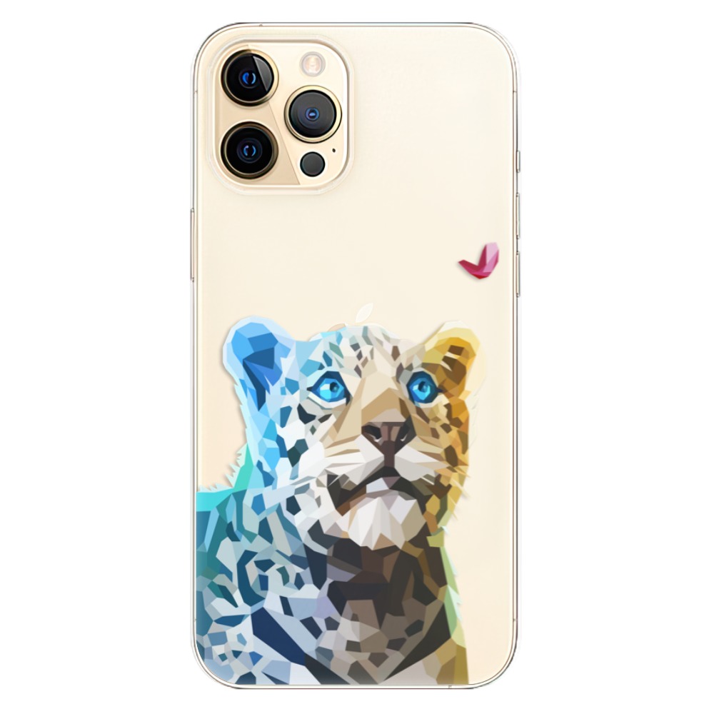 Odolné silikónové puzdro iSaprio - Leopard With Butterfly - iPhone 12 Pro Max