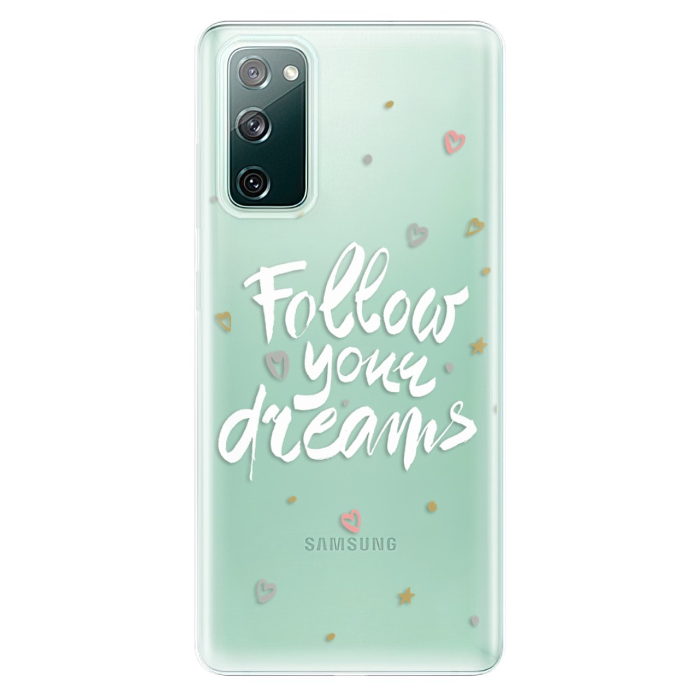 Odolné silikónové puzdro iSaprio - Follow Your Dreams - white - Samsung Galaxy S20 FE