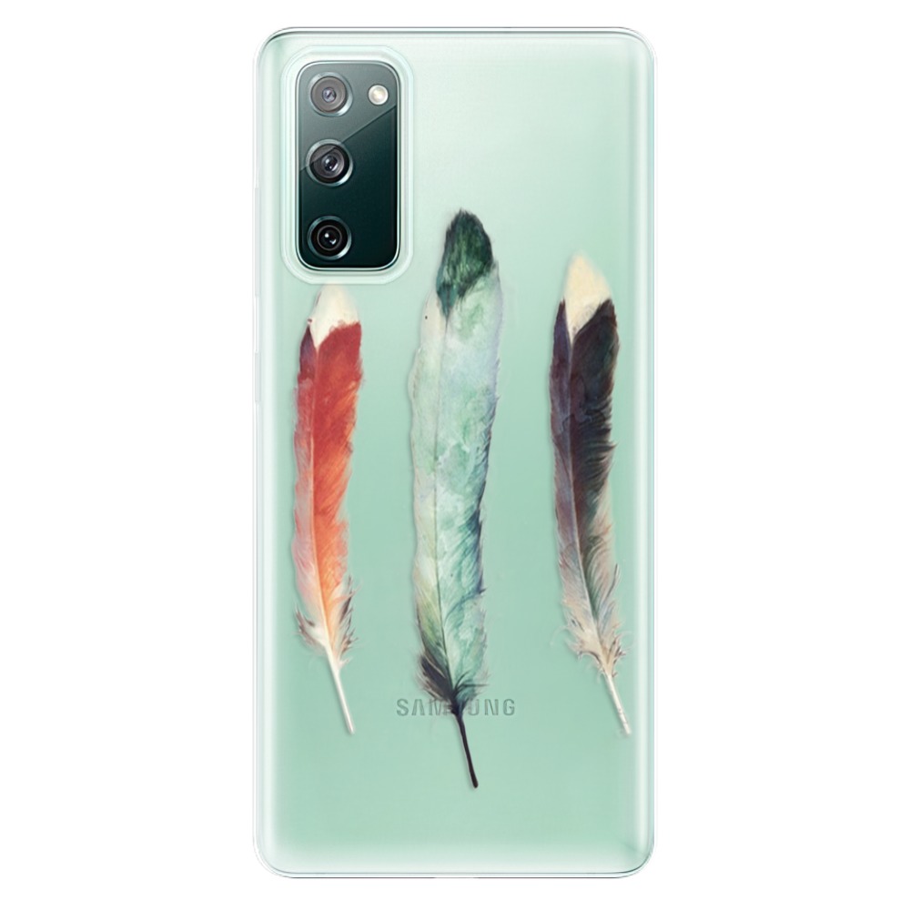Odolné silikónové puzdro iSaprio - Three Feathers - Samsung Galaxy S20 FE