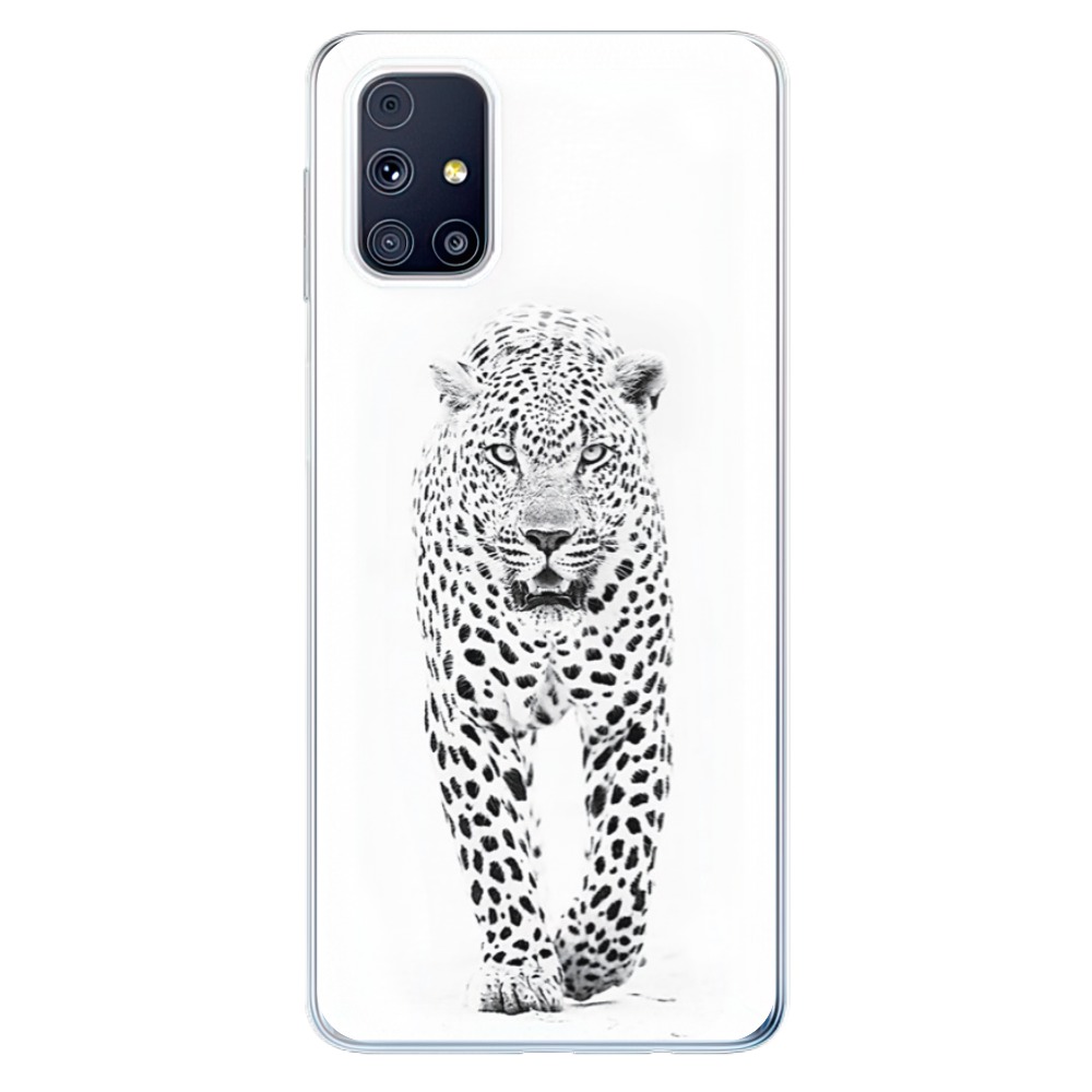 Odolné silikónové puzdro iSaprio - White Jaguar - Samsung Galaxy M31s