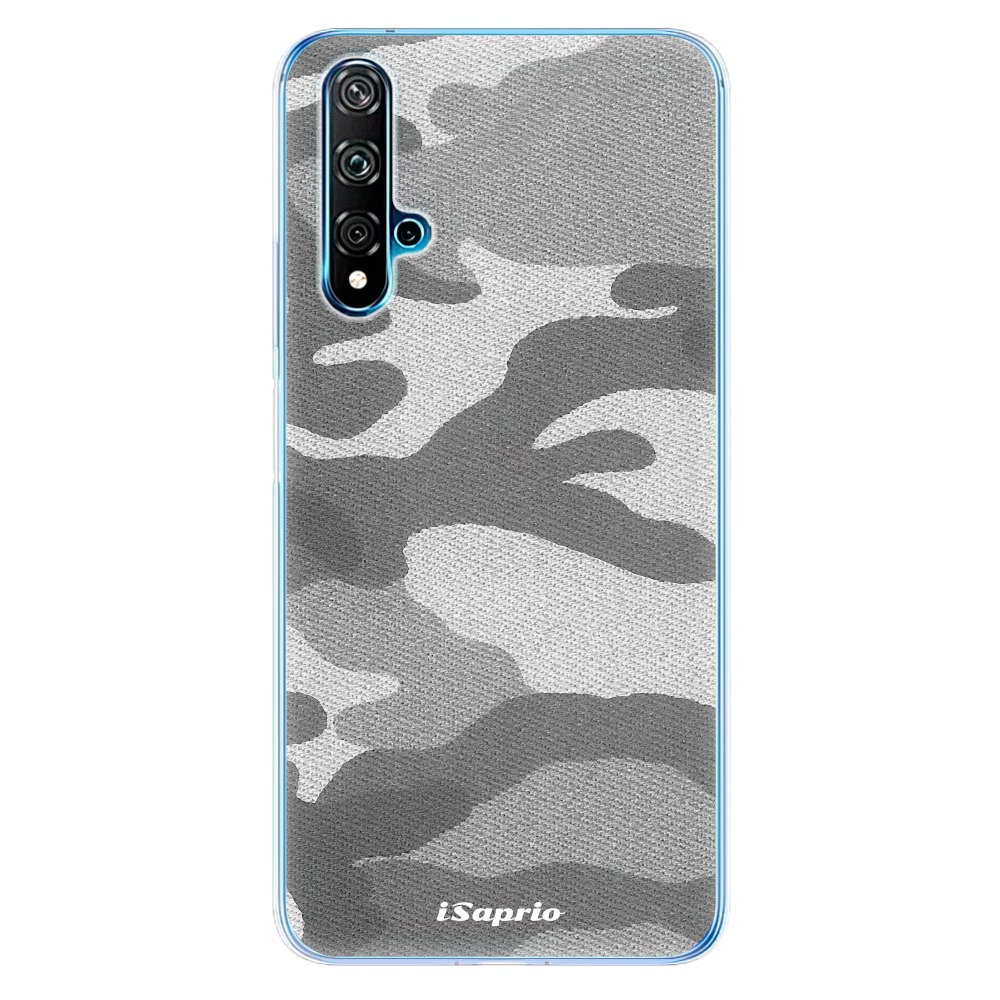 Odolné silikónové puzdro iSaprio - Gray Camuflage 02 - Huawei Nova 5T