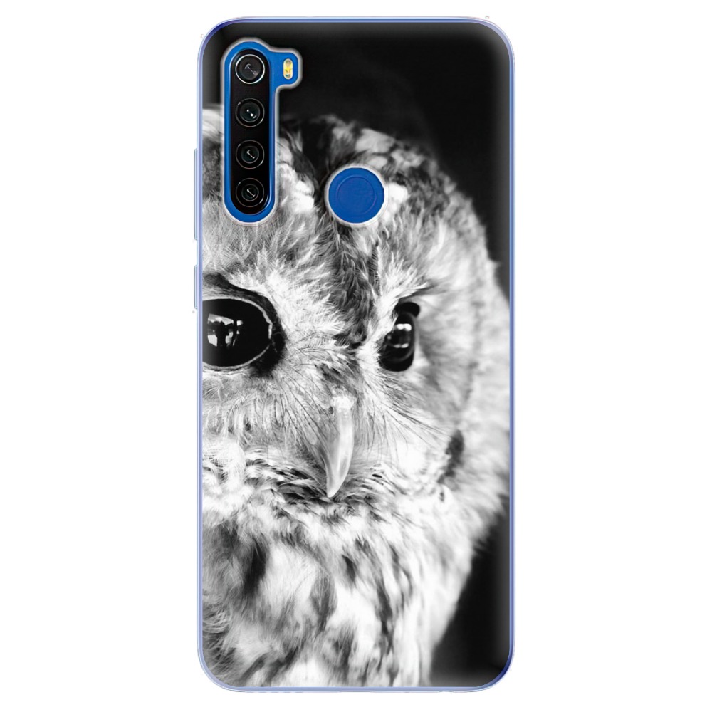 Odolné silikónové puzdro iSaprio - BW Owl - Xiaomi Redmi Note 8T