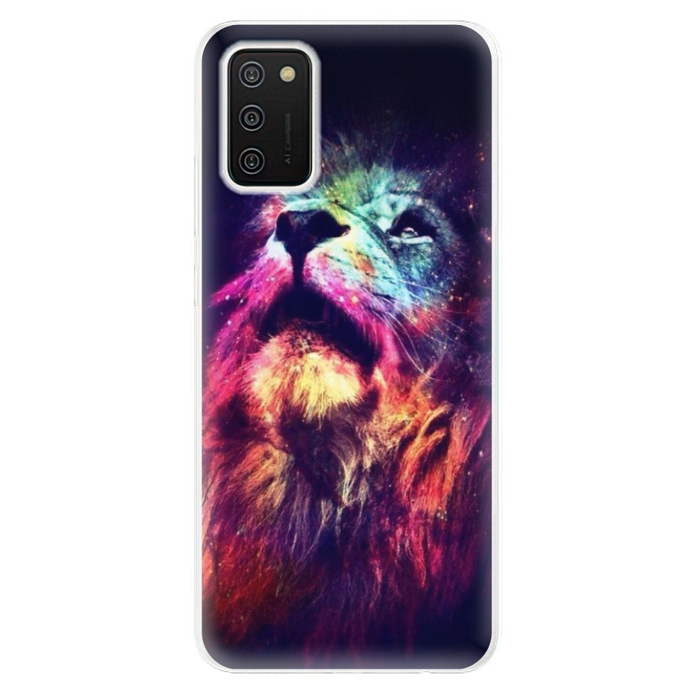 Odolné silikónové puzdro iSaprio - Lion in Colors - Samsung Galaxy A02s