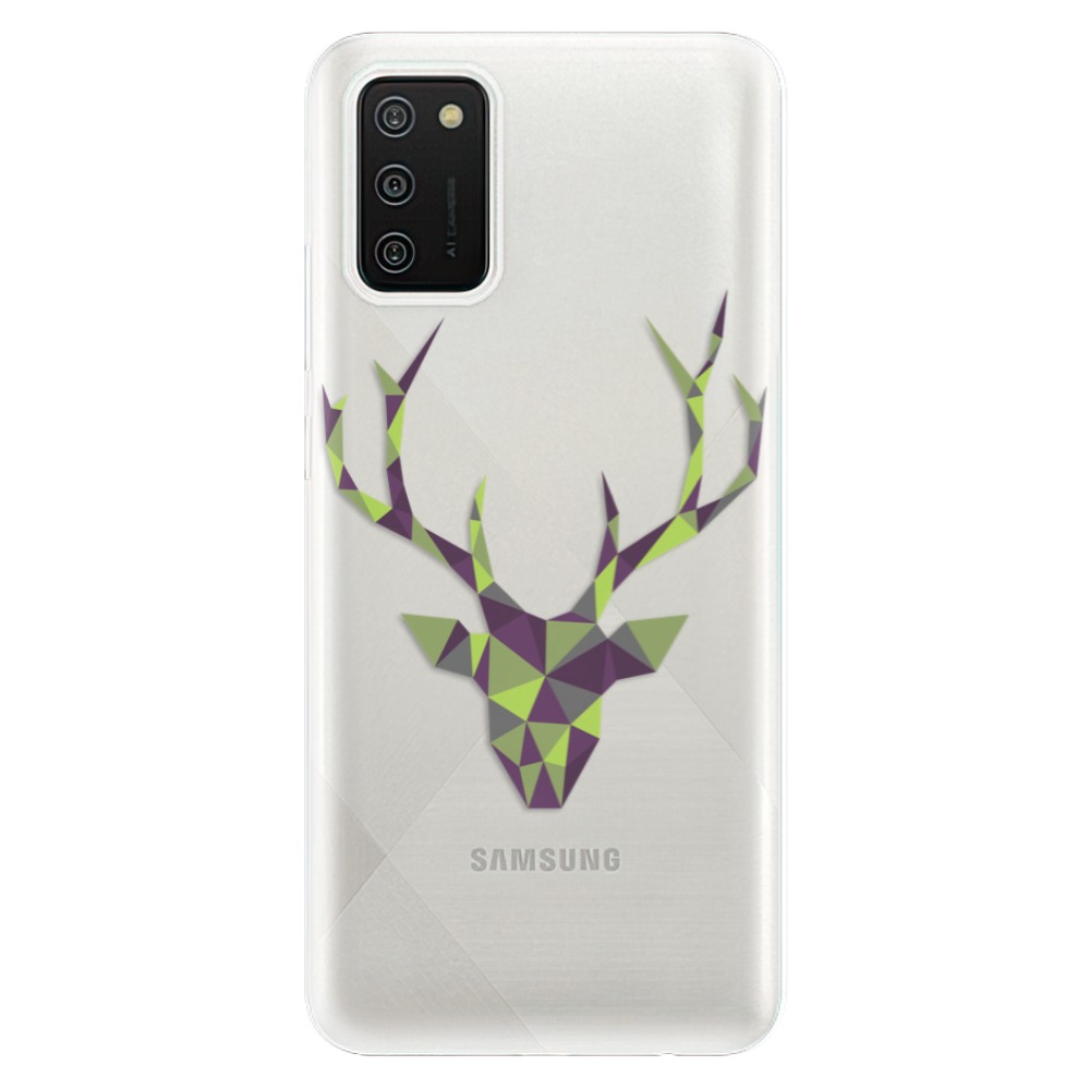 Odolné silikónové puzdro iSaprio - Deer Green - Samsung Galaxy A02s
