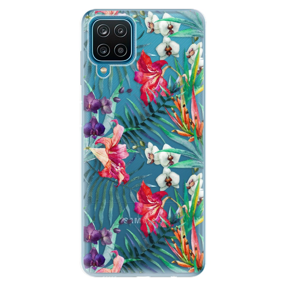 Odolné silikónové puzdro iSaprio - Flower Pattern 03 - Samsung Galaxy A12
