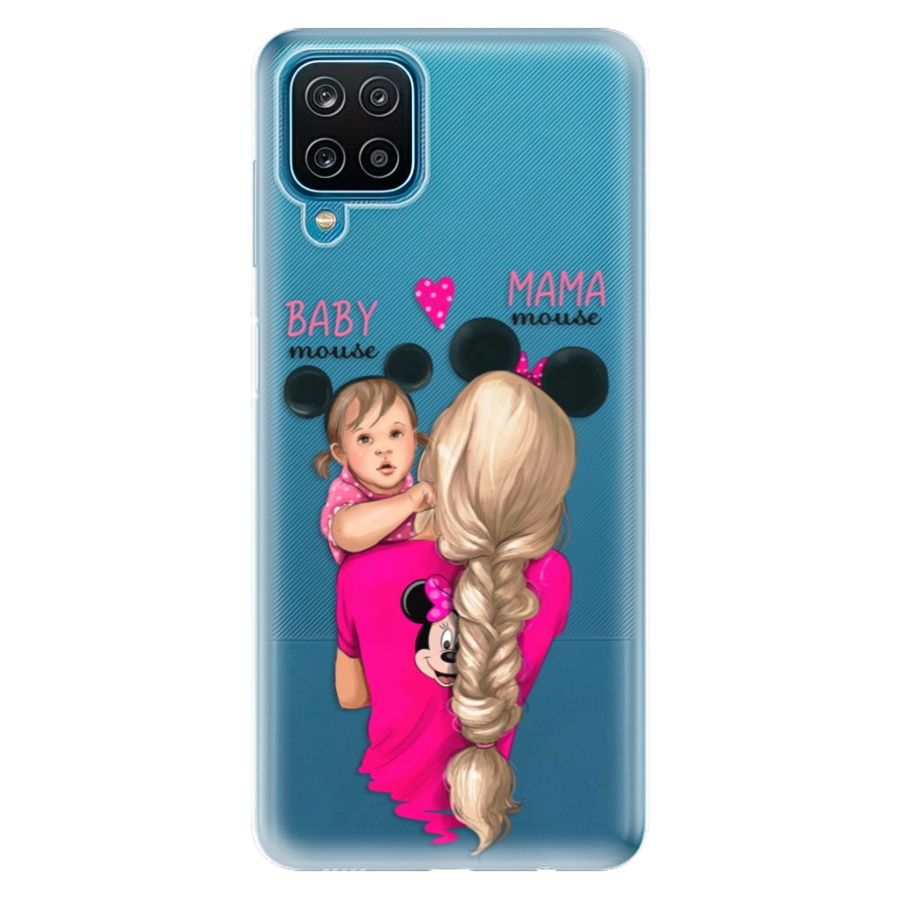 Odolné silikónové puzdro iSaprio - Mama Mouse Blond and Girl - Samsung Galaxy A12
