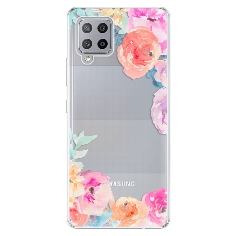 Odolné silikónové puzdro iSaprio - Flower Brush - Samsung Galaxy A42