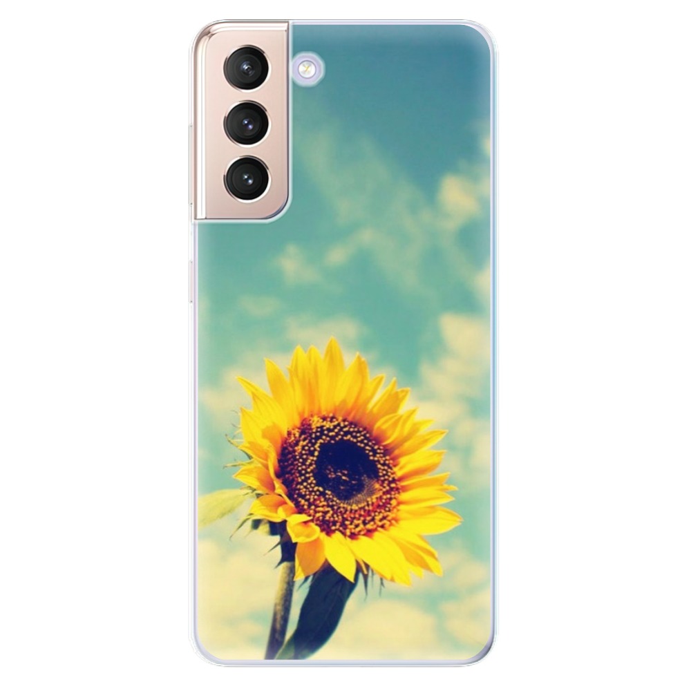 Odolné silikónové puzdro iSaprio - Sunflower 01 - Samsung Galaxy S21