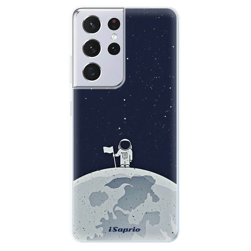 Odolné silikónové puzdro iSaprio - On The Moon 10 - Samsung Galaxy S21 Ultra
