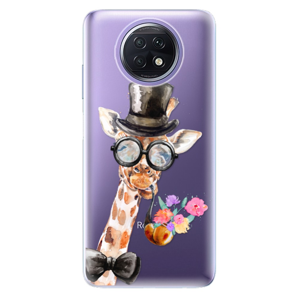 Odolné silikónové puzdro iSaprio - Sir Giraffe - Xiaomi Redmi Note 9T