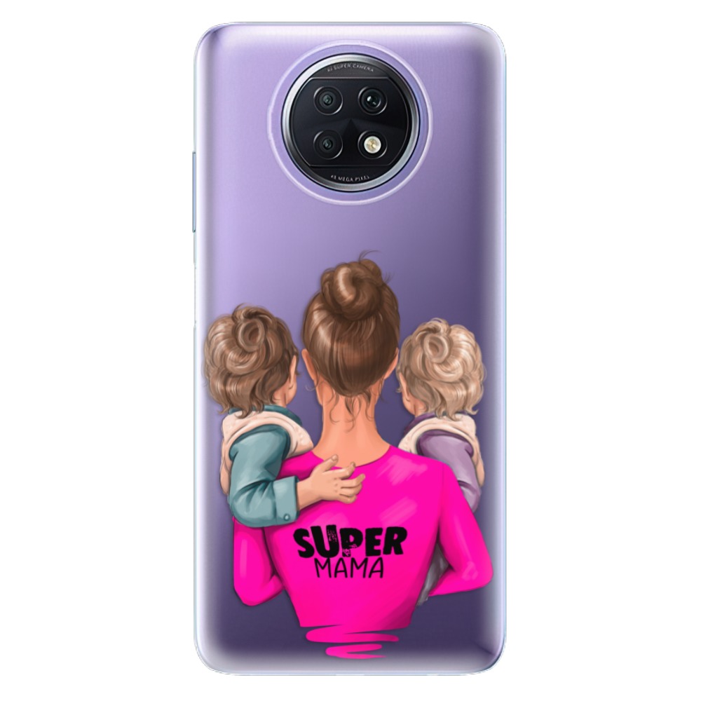 Odolné silikónové puzdro iSaprio - Super Mama - Two Boys - Xiaomi Redmi Note 9T