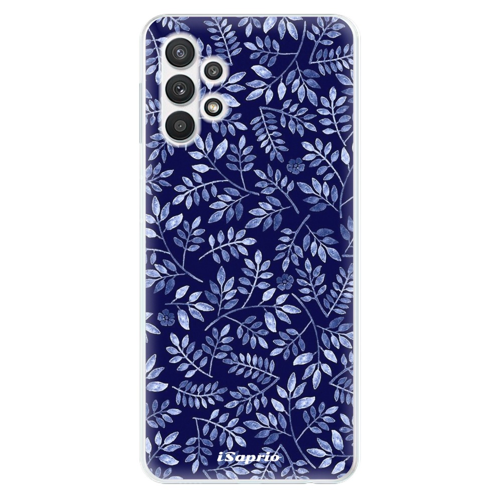 Odolné silikónové puzdro iSaprio - Blue Leaves 05 - Samsung Galaxy A32