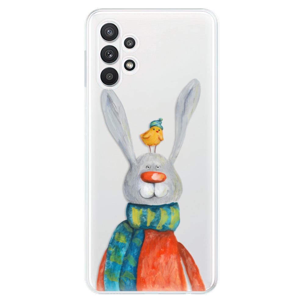 Odolné silikónové puzdro iSaprio - Rabbit And Bird - Samsung Galaxy A32