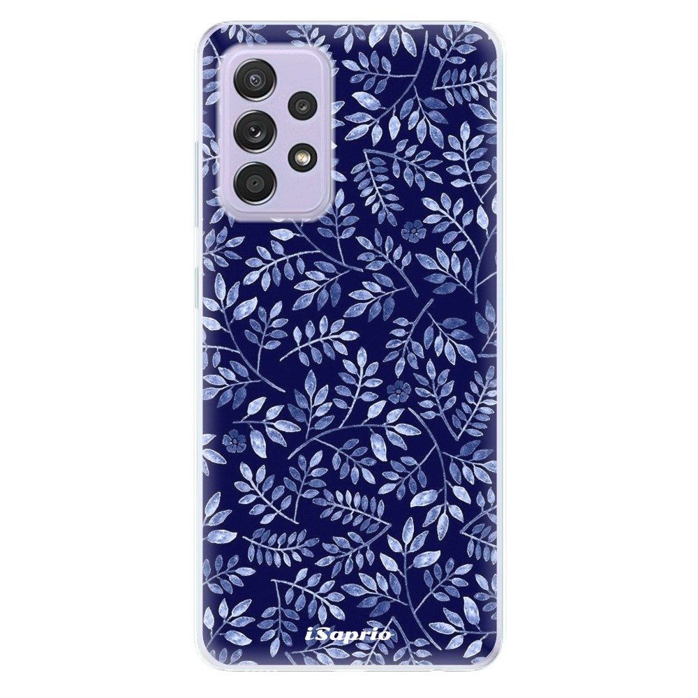 Odolné silikónové puzdro iSaprio - Blue Leaves 05 - Samsung Galaxy A52/A52 5G