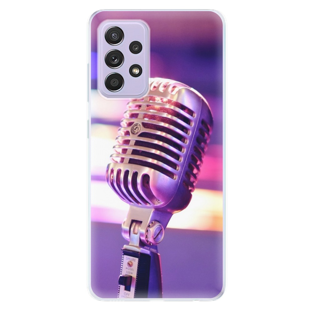 Odolné silikónové puzdro iSaprio - Vintage Microphone - Samsung Galaxy A52/A52 5G
