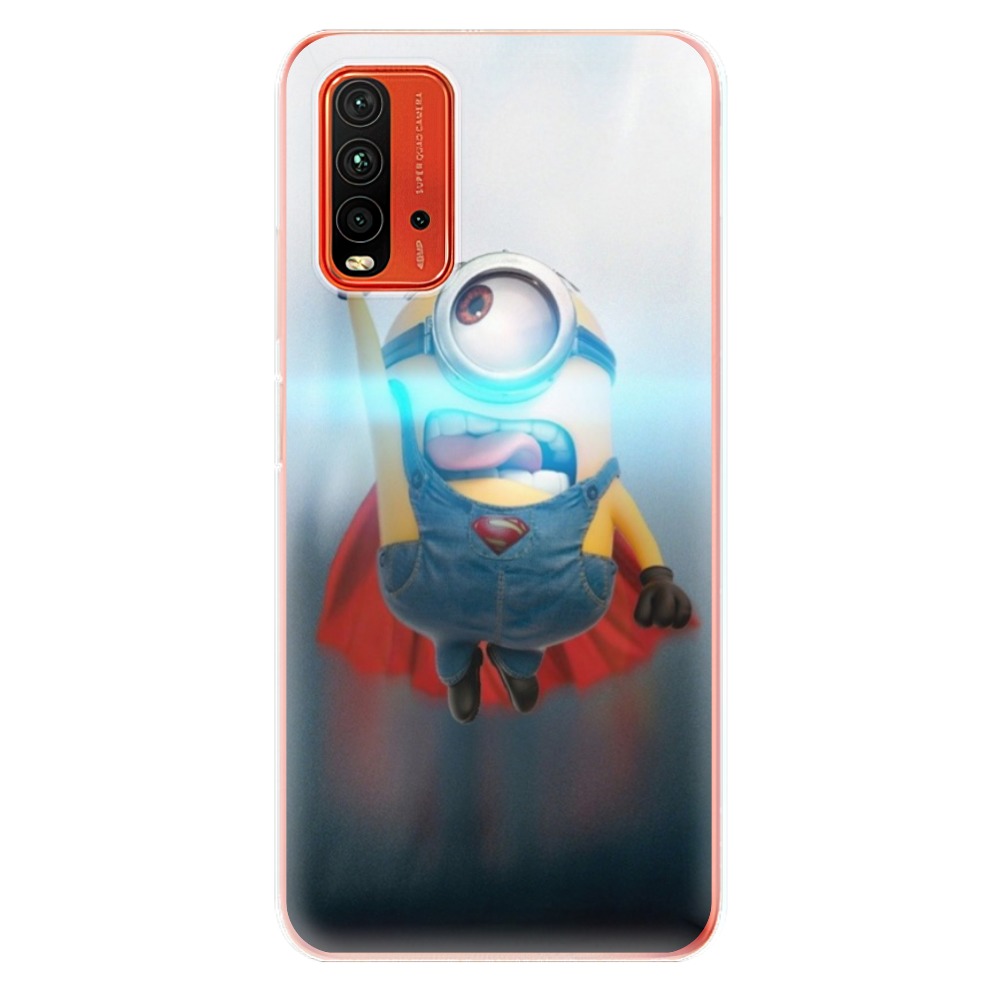 Odolné silikónové puzdro iSaprio - Mimons Superman 02 - Xiaomi Redmi 9T