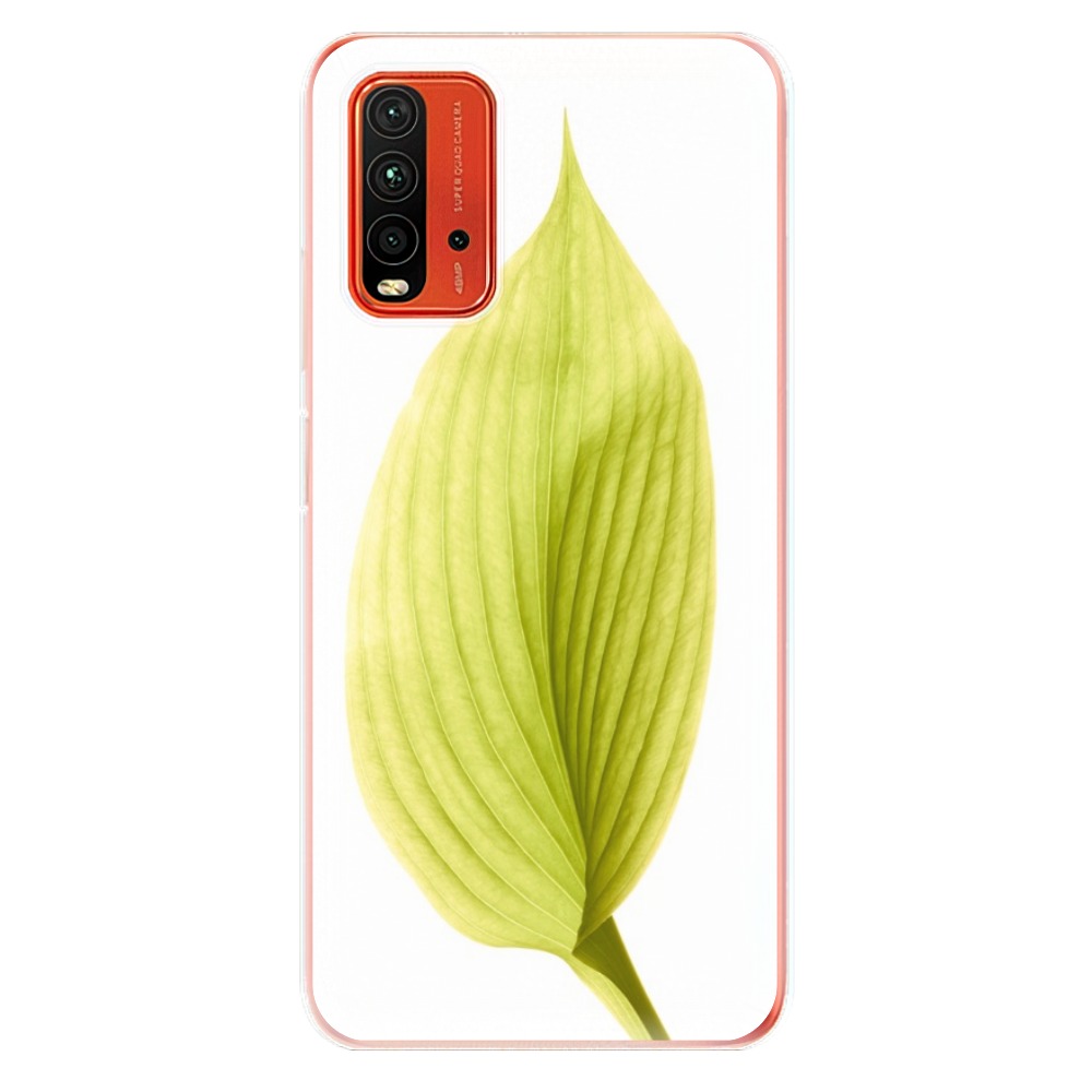 Odolné silikónové puzdro iSaprio - Green Leaf - Xiaomi Redmi 9T