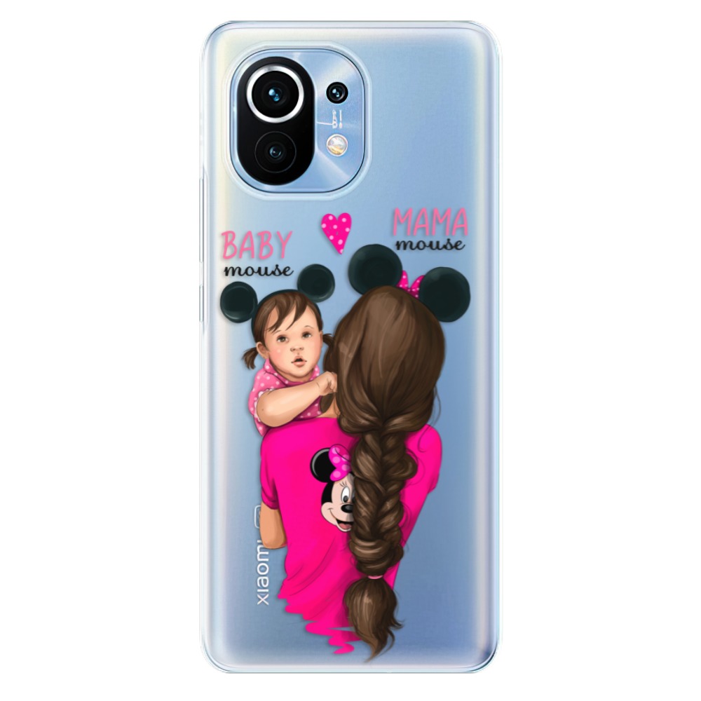 Odolné silikónové puzdro iSaprio - Mama Mouse Brunette and Girl - Xiaomi Mi 11