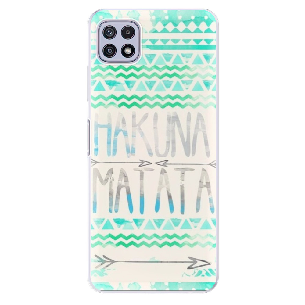 Odolné silikónové puzdro iSaprio - Hakuna Matata Green - Samsung Galaxy A22 5G