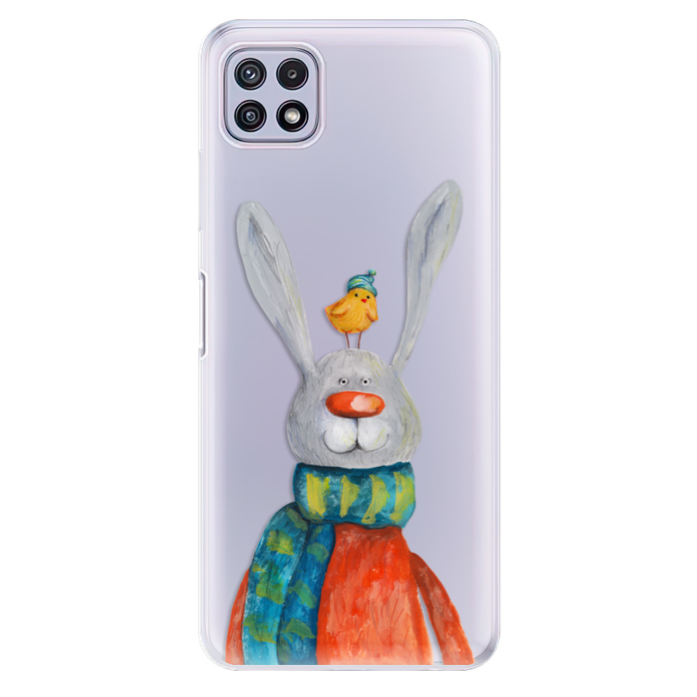 Odolné silikónové puzdro iSaprio - Rabbit And Bird - Samsung Galaxy A22 5G