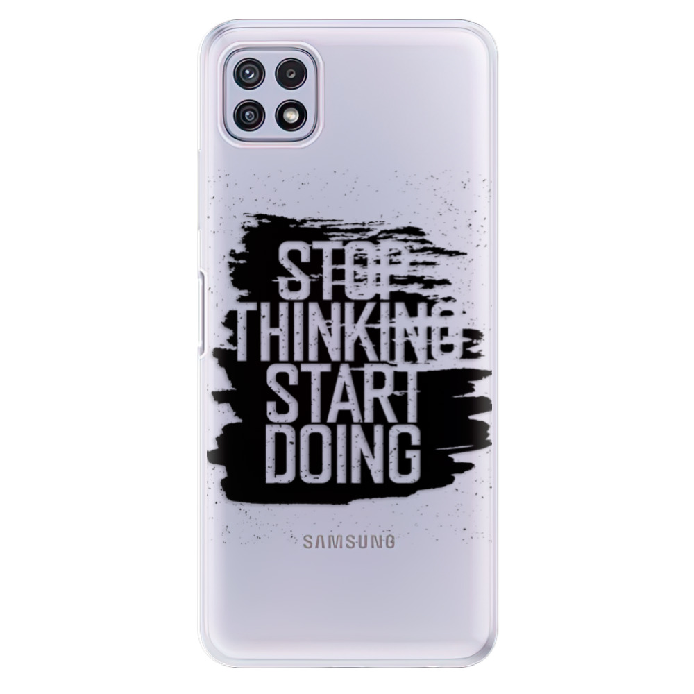 Odolné silikónové puzdro iSaprio - Start Doing - black - Samsung Galaxy A22 5G