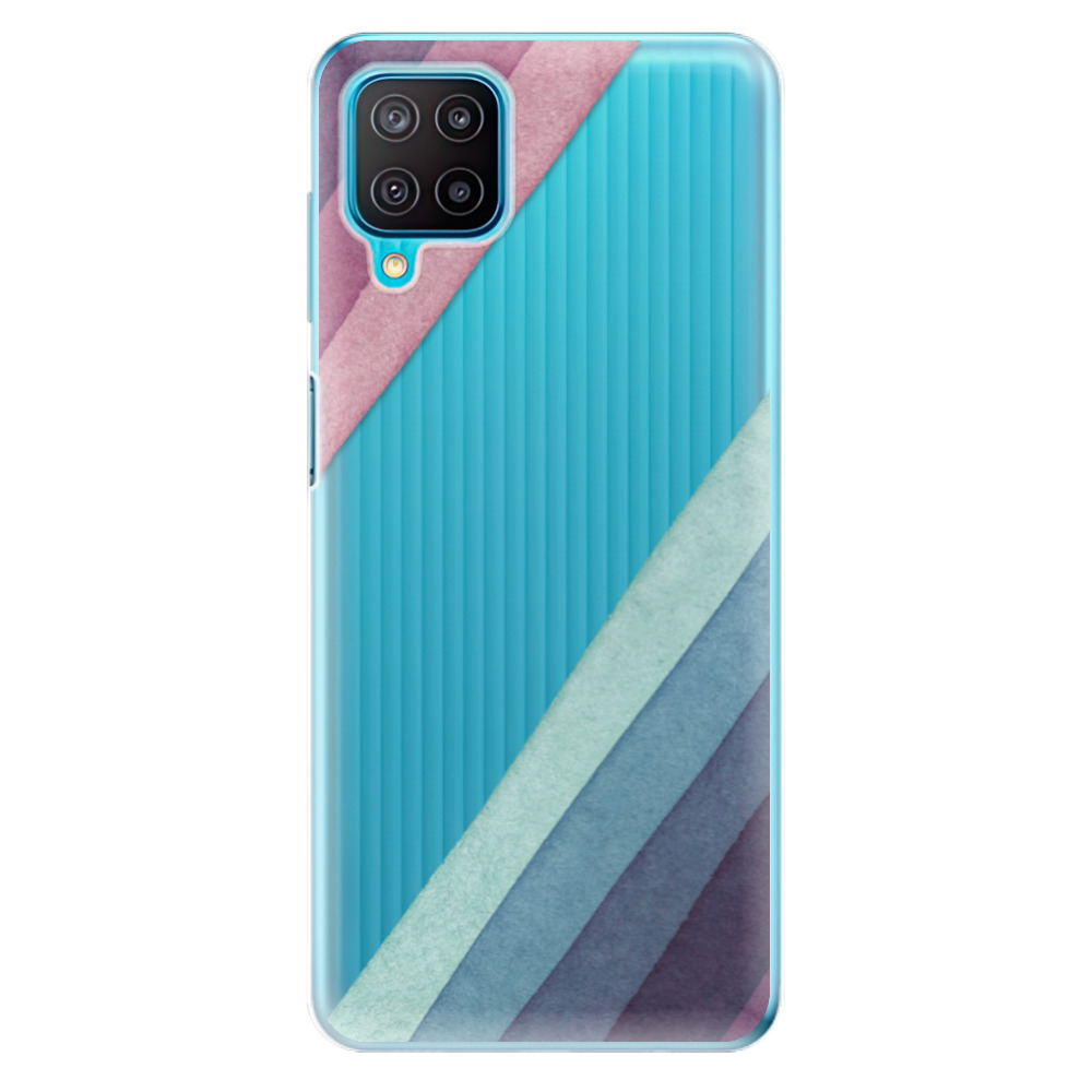 Odolné silikónové puzdro iSaprio - Glitter Stripes 01 - Samsung Galaxy M12