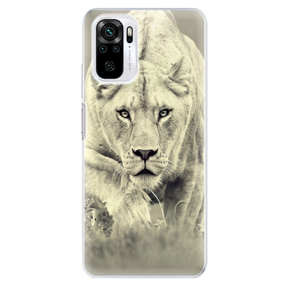 Odolné silikónové puzdro iSaprio - Lioness 01 - Xiaomi Redmi Note 10 / Note 10S