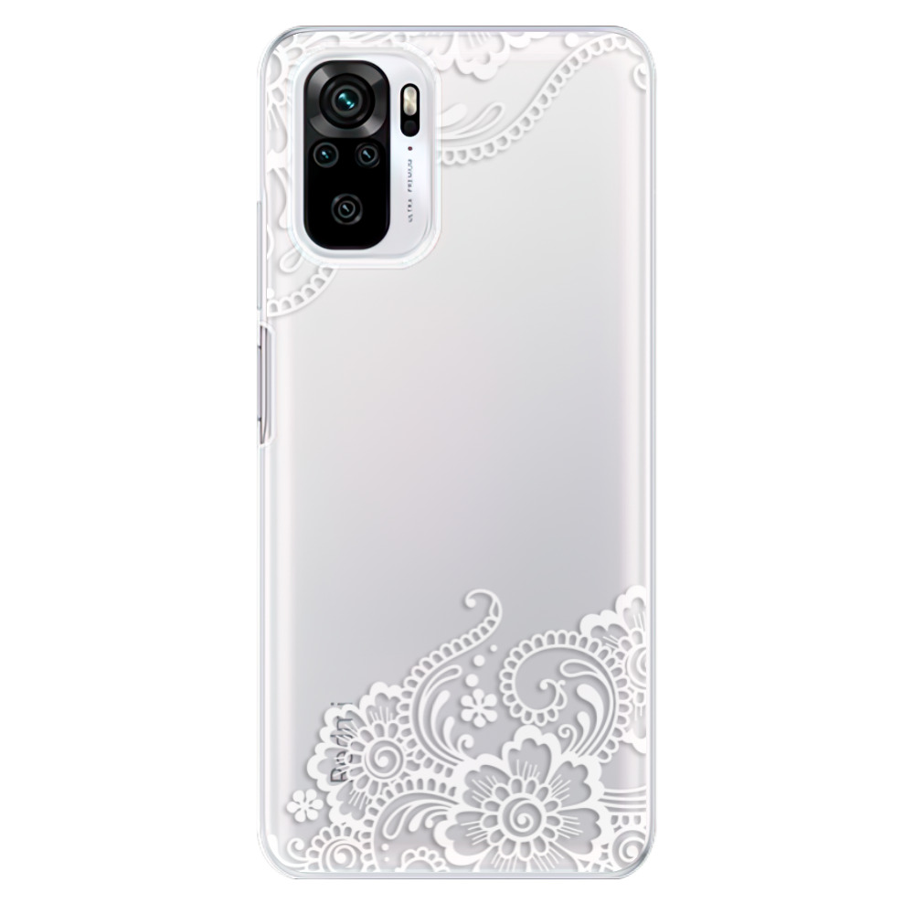 Odolné silikónové puzdro iSaprio - White Lace 02 - Xiaomi Redmi Note 10 / Note 10S