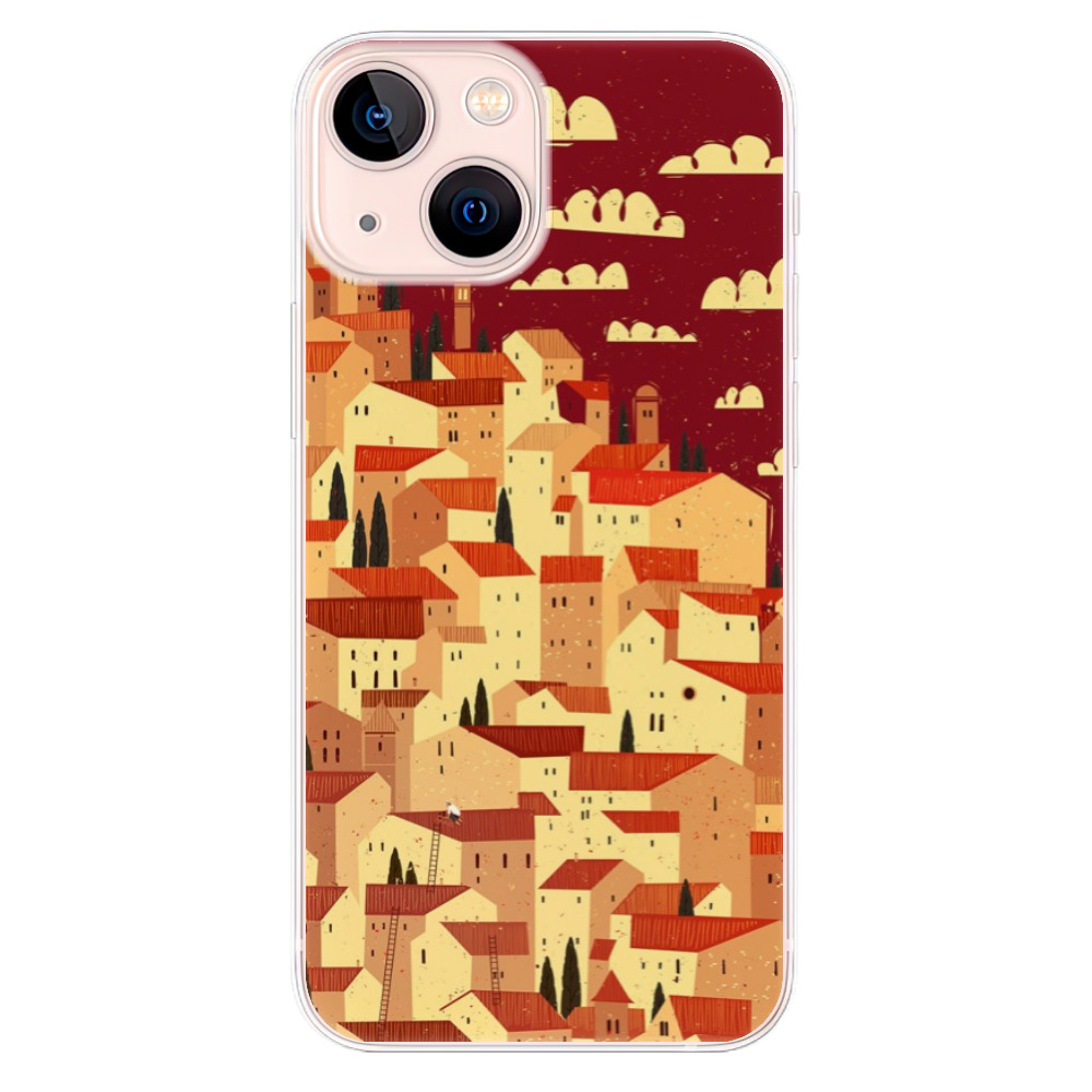 Odolné silikónové puzdro iSaprio - Mountain City - iPhone 13 mini