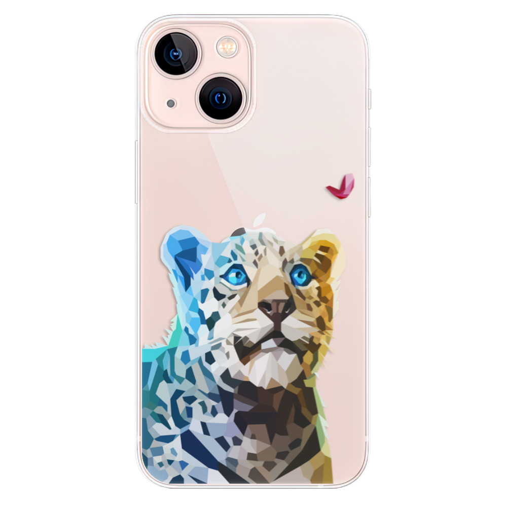 Odolné silikónové puzdro iSaprio - Leopard With Butterfly - iPhone 13 mini