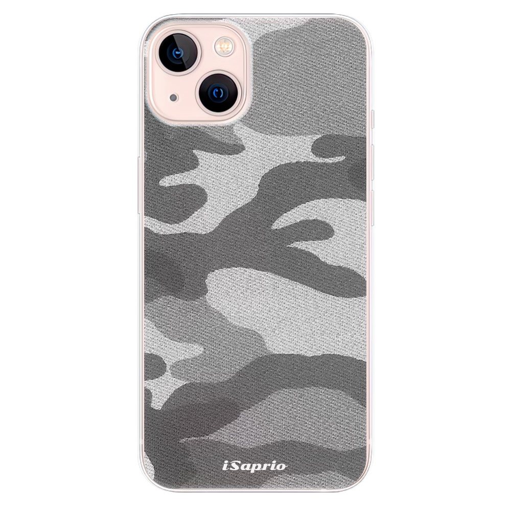 Odolné silikónové puzdro iSaprio - Gray Camuflage 02 - iPhone 13