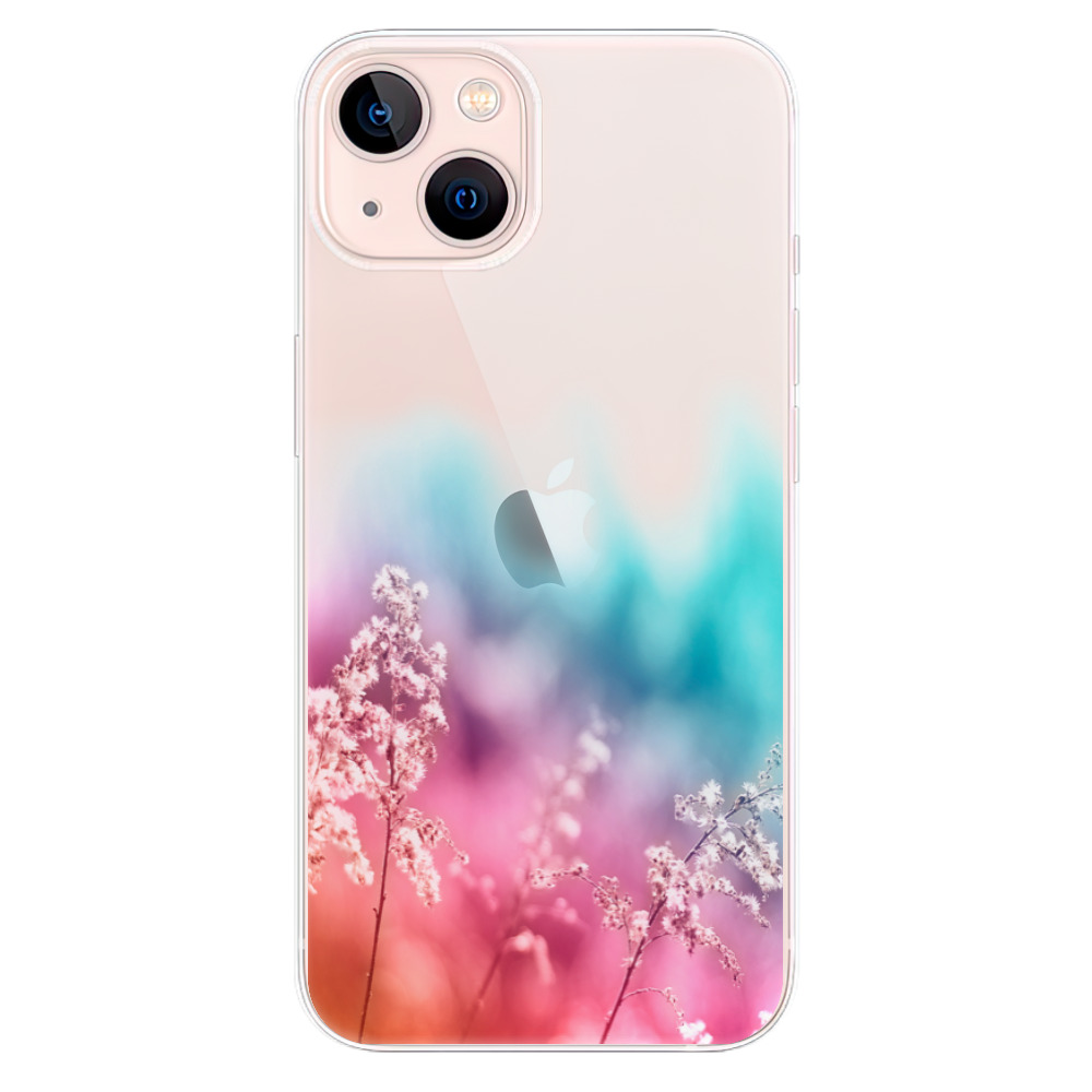 Odolné silikónové puzdro iSaprio - Rainbow Grass - iPhone 13