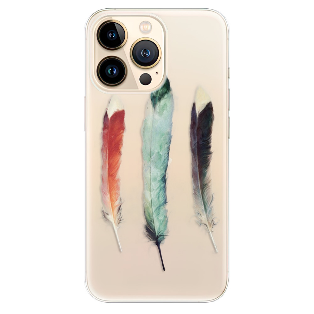 Odolné silikónové puzdro iSaprio - Three Feathers - iPhone 13 Pro