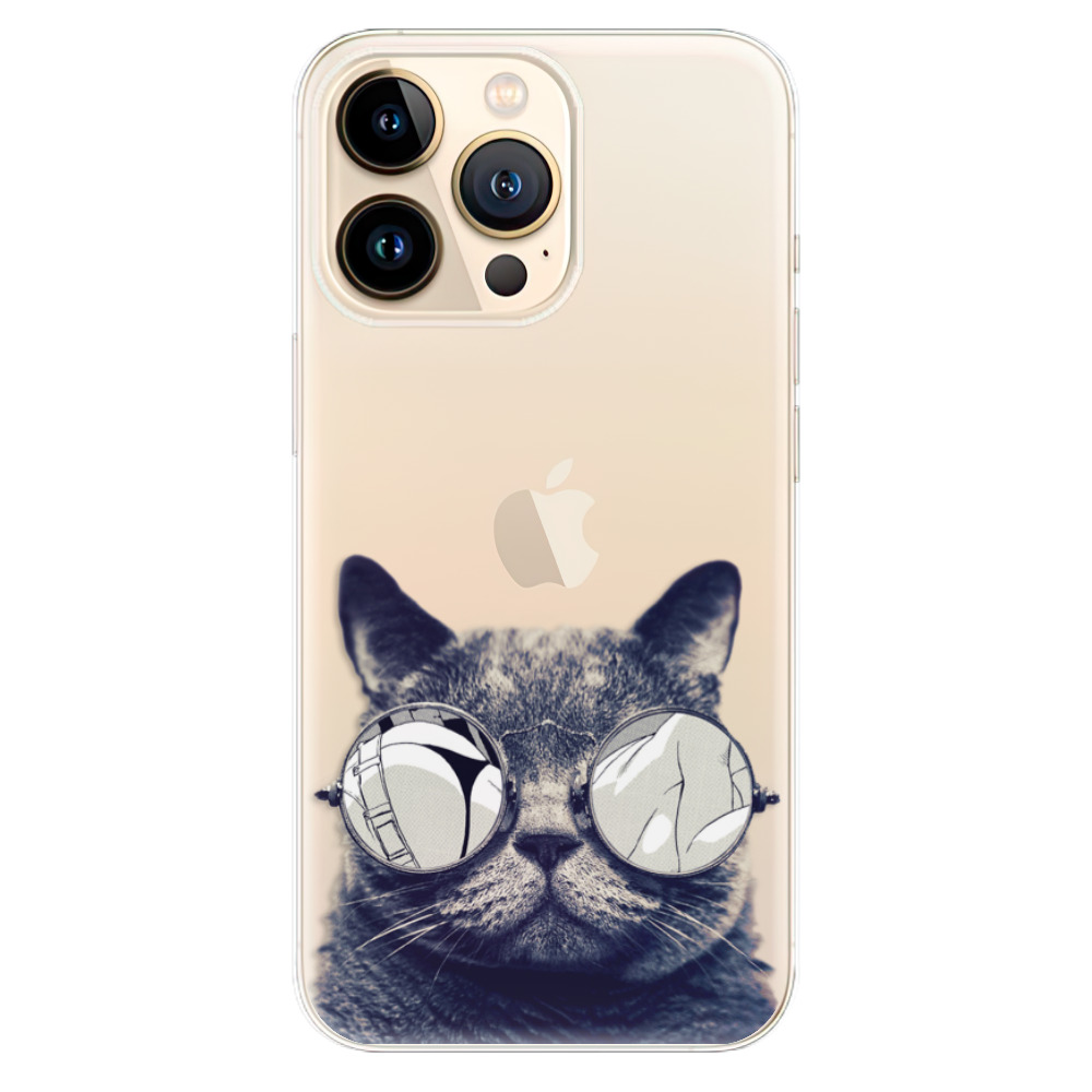 Odolné silikónové puzdro iSaprio - Crazy Cat 01 - iPhone 13 Pro Max