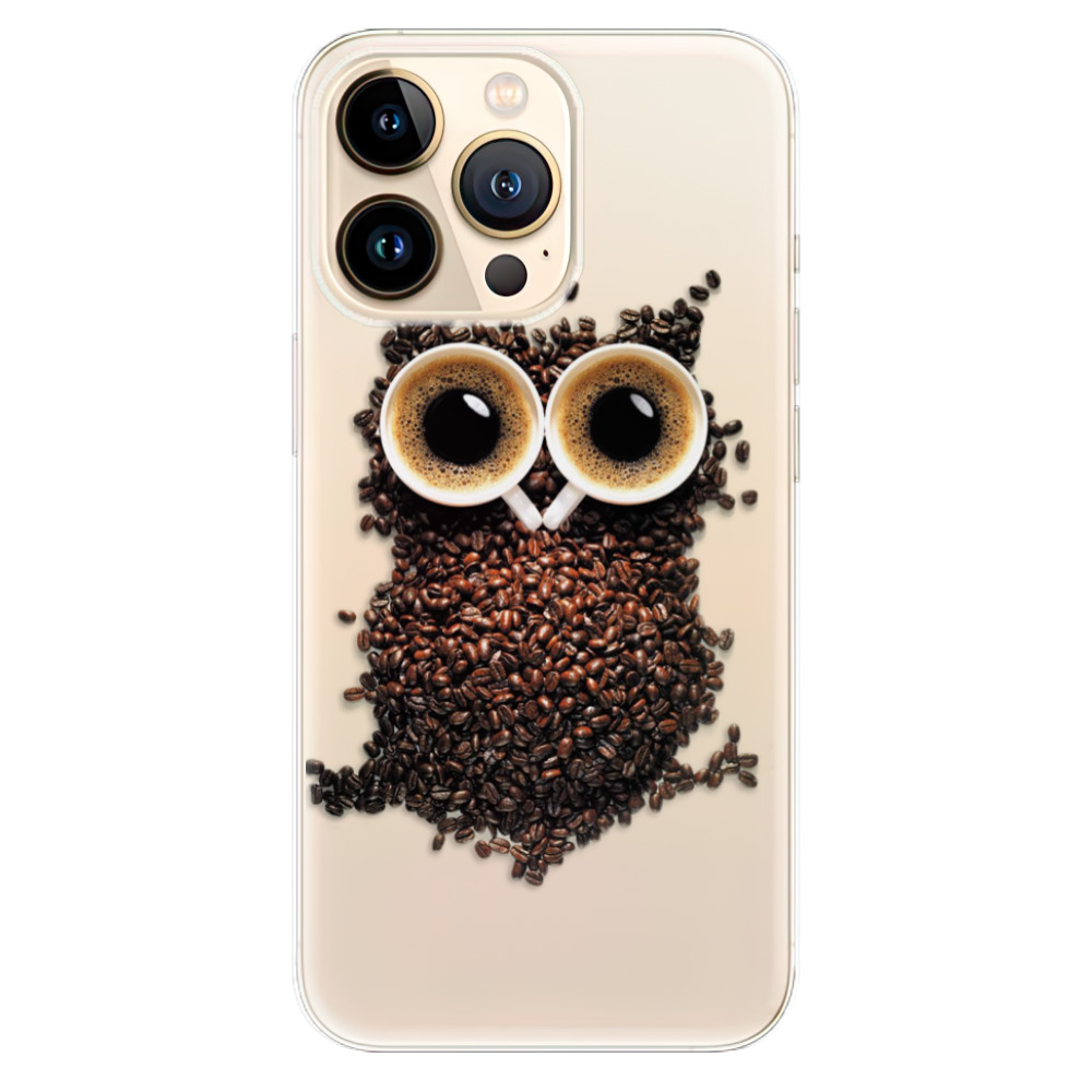 Odolné silikónové puzdro iSaprio - Owl And Coffee - iPhone 13 Pro Max
